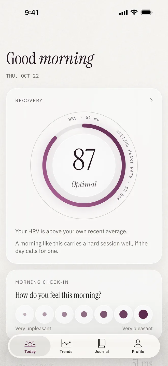 The Astrea app's Today screen.