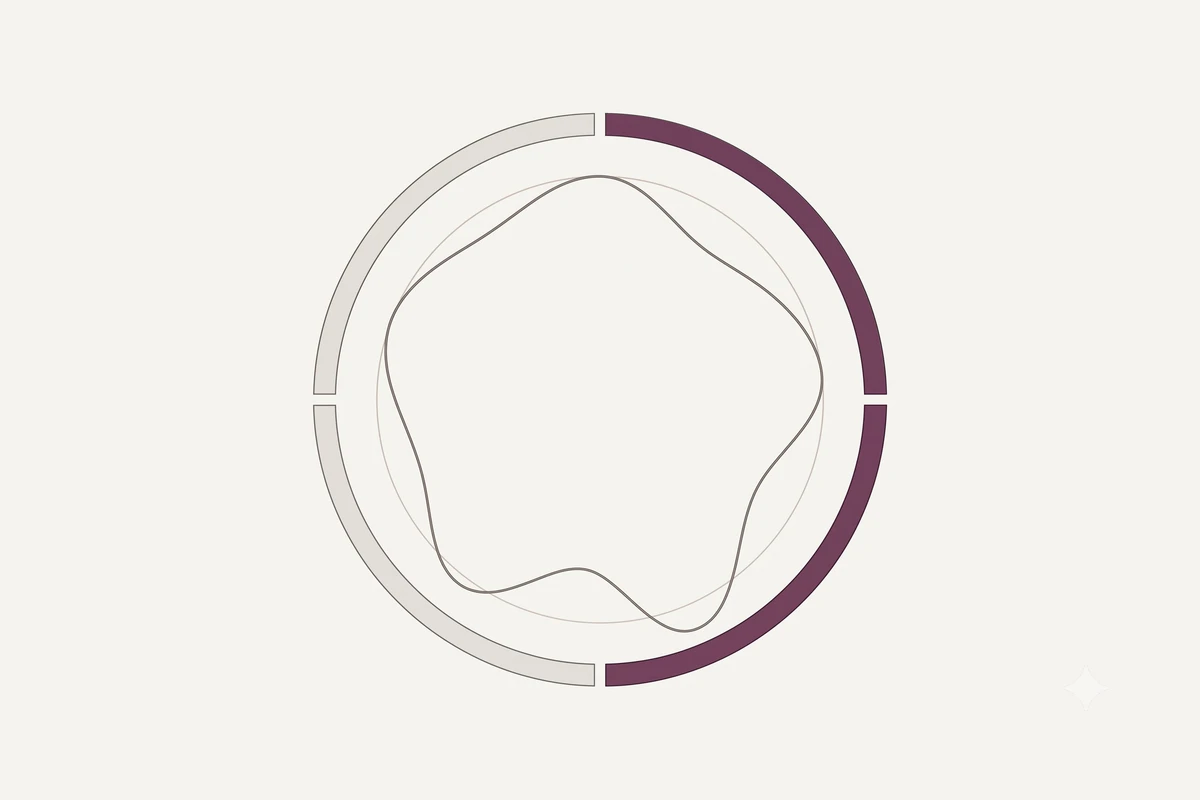 Illustration for “How Your Menstrual Cycle Affects HRV, Sleep, and Recovery”.